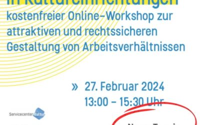 Arbeitsrecht in Kultureinrichtungen (Online-Workshop)