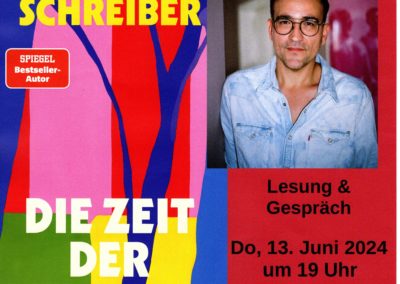 Lesung mit Daniel Schreiber und vielfältige Spiele am 13. Juni in Gadebusch