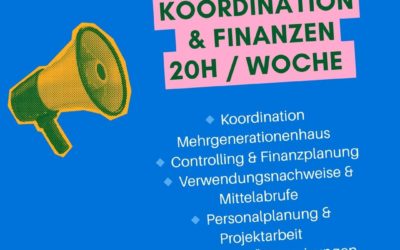 Stellenausschreibung Koordination & Finanzen