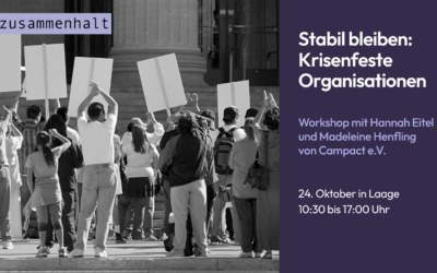 „Stabil bleiben: Krisenfeste Organisationen“